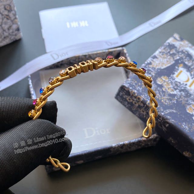 Dior飾品 迪奧經典熱銷款JADIOR字母開口手鐲手環  zgd1337